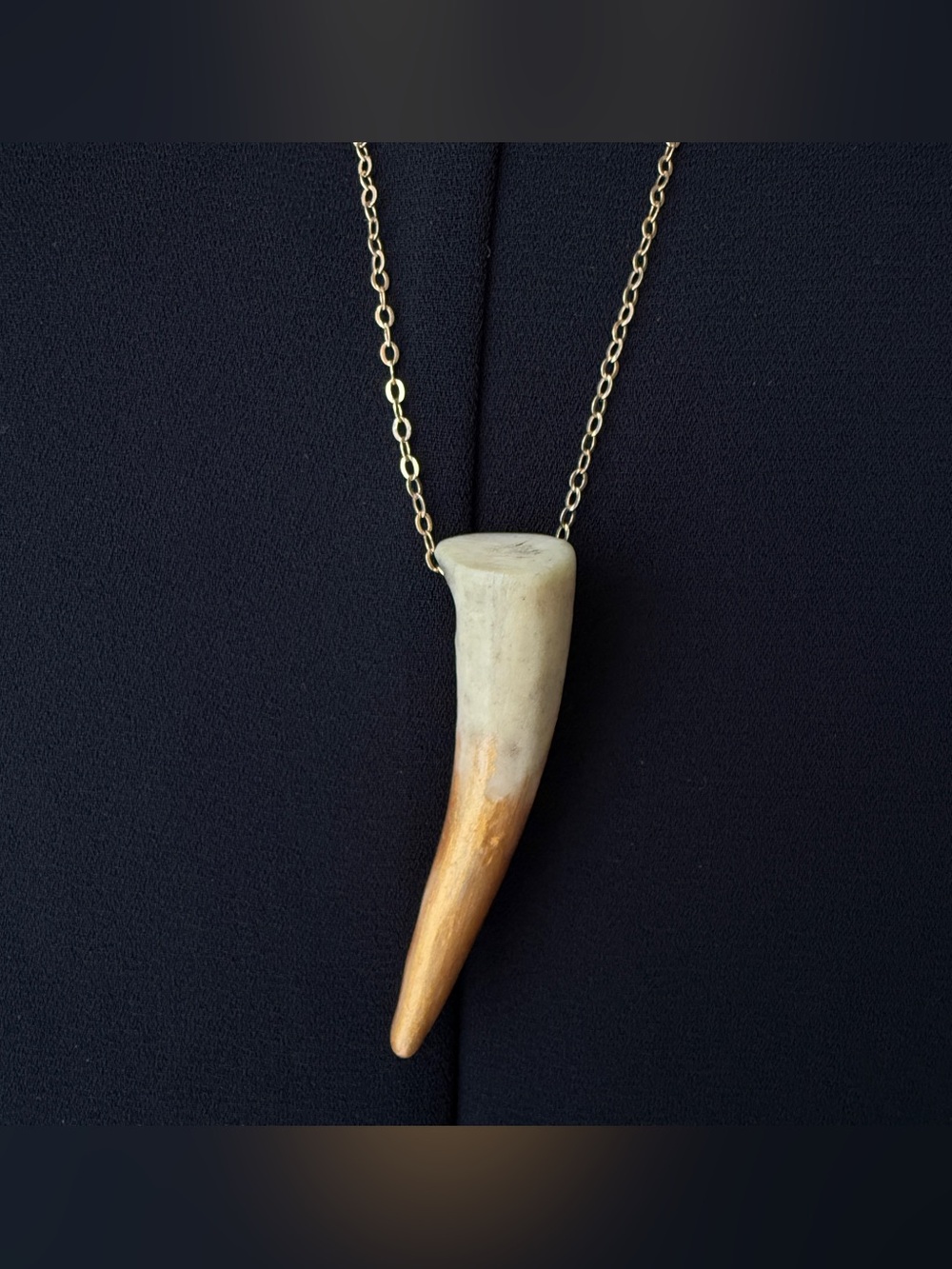Tess & Tricia antler/horn boho necklace
